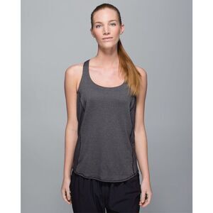 LULULEMON Women’s Heathered Black Desert Snake Sleeveless Wild Tank Top Size 6